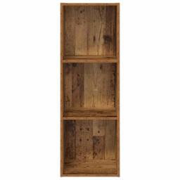 Berkfield Home TV Cabinet with Shelf Old wood 37 x 37 x 107 cm Engineered wood in Brown - thumbnail 7