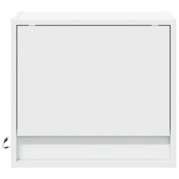 Berkfield Home Durable Wall-mounted Bedside Cabinets with LED Lights 2 pcs White - thumbnail 6