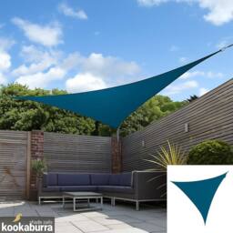 Primrose 6m x 5m Waterproof Patio Sun Shade Sail Canopy 98% UV Block Free Rope in Teal - thumbnail 7