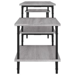 Berkfield Home TV Cabinet Grey Sonoma 157x35x52 cm Engineered Wood - Size: 157 x 35 x 52 cm - thumbnail 6