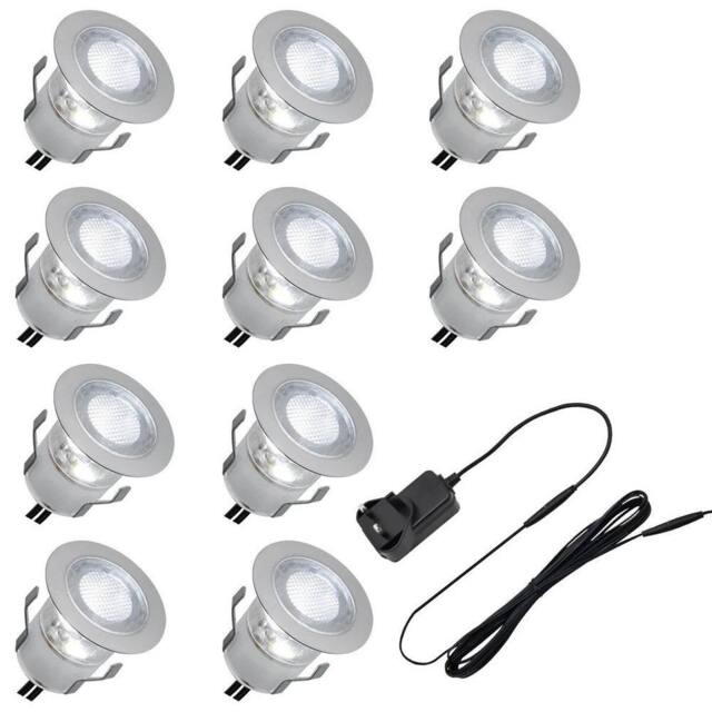 SPETLEK Indoor LED Plinth Lights 30mm Round Cabinet Lights in Silver - image 1