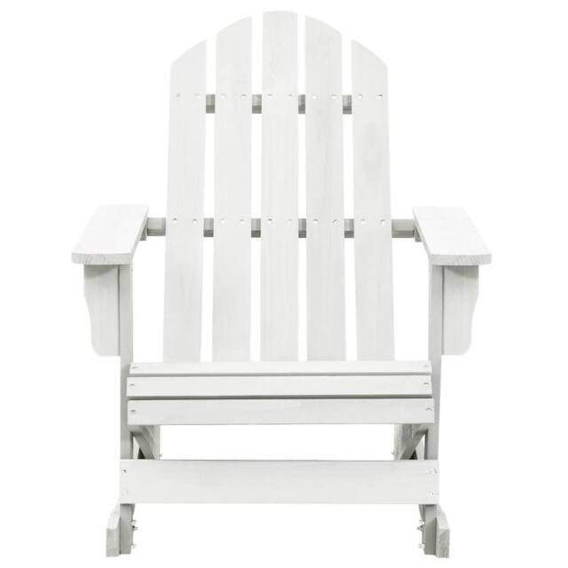 Berkfield Home Garden Rocking Chair Wood White - image 1