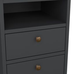 Furniture To Go Paris Bedside 2 Drawers in Grey - thumbnail 9