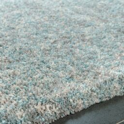 Kukoon Super Soft Mottled Tonal Duck Egg & Grey Shaggy Living Room Area Rugs in Blue - Size: 120 cm x 170 cm - thumbnail 6