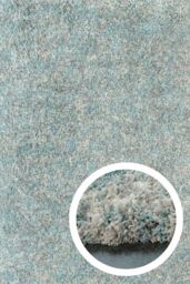 Kukoon Super Soft Mottled Tonal Duck Egg & Grey Shaggy Living Room Area Rugs in Blue - Size: 120 cm x 170 cm - thumbnail 1