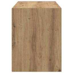 Berkfield Home Durable Cabinet with 2 Drawers Artisan Oak 60x31x40 cm Engineered Wood in Brown - Size: 60 x 31 x 40 cm - thumbnail 6