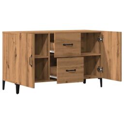 Berkfield Home Sideboard Artisan Oak 100x36x60 cm Engineered Wood in Brown - Size: 100 x 36 x 60 cm - thumbnail 6