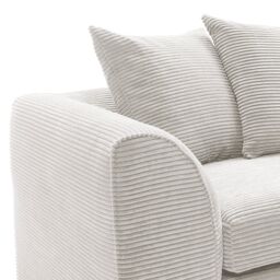 Abakus Direct Jumbo 2 Seater Sofa White - thumbnail 4