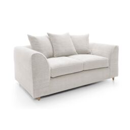 Abakus Direct Jumbo 2 Seater Sofa White - thumbnail 2