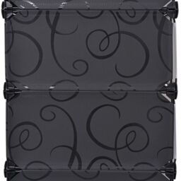 Berkfield Home Interlocking Shoe Organiser with 10 Compartments Black - thumbnail 4