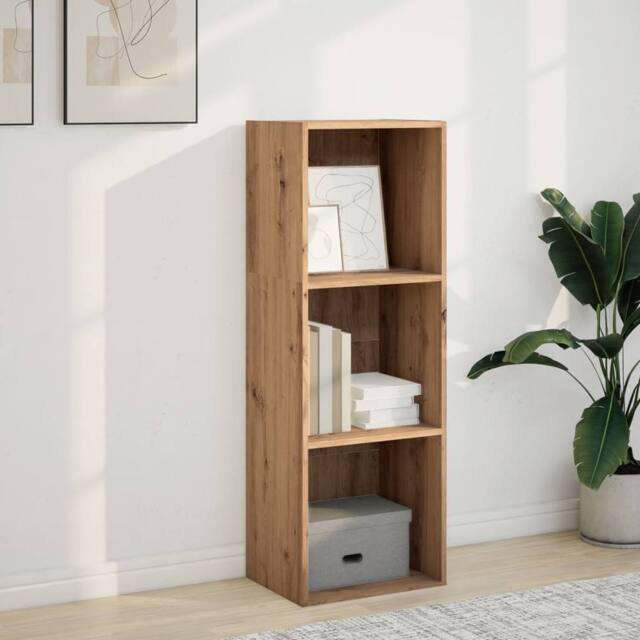Berkfield Home Decorative Bookcase Artisian Oak 40x30x114 cm Engineered Wood in Brown - Size: 40 x 30 x 114 cm - image 1