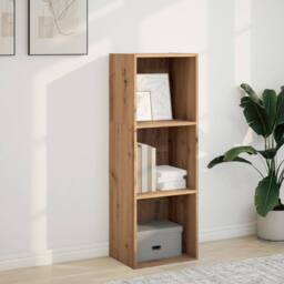 Berkfield Home Decorative Bookcase Artisian Oak 40x30x114 cm Engineered Wood in Brown - Size: 40 x 30 x 114 cm - thumbnail 1