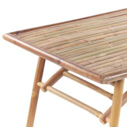 Wyld and Coco Bamboo Folding Garden Dining Table 120 x 70 cm Brown - thumbnail 6