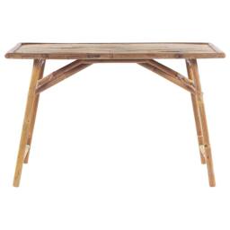 Wyld and Coco Bamboo Folding Garden Dining Table 120 x 70 cm Brown - thumbnail 4