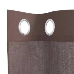 Berkfield Home Voile Curtains with Grommets 2 pcs Brown 140x140 cm - thumbnail 5