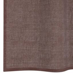 Berkfield Home Voile Curtains with Grommets 2 pcs Brown 140x140 cm - thumbnail 6