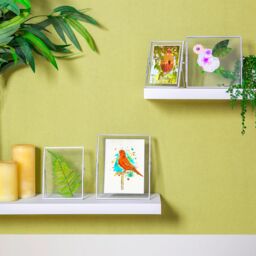 "Nicola Spring Standing Metal Photo Frame - 8"" x 10"" - Picture Display Poster Frame in Silver" - thumbnail 5