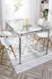 Origin Washable Nomad Rug 80x150 in Cream - Size: 80 cm x 150 cm - thumbnail 1