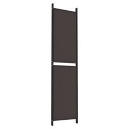 Berkfield Home 4-Panel Room Divider Brown 200x200 cm Fabric - thumbnail 6