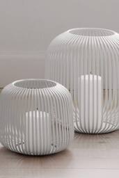 Blomus Lito Lantern Candle Holder XS - White - thumbnail 2