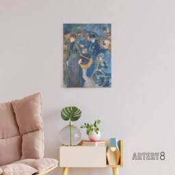 "Artery8 The Umbrellas Oil Painting Renoir Vintage Canvas Wall Art in Blue - Size: W18"" x H24""" - thumbnail 3