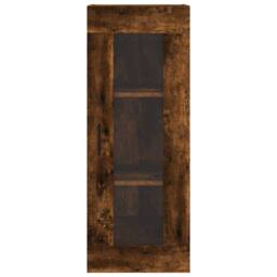 Berkfield Home Highboard Smoked Oak 34.5x34x180 cm Engineered Wood in Brown - thumbnail 6