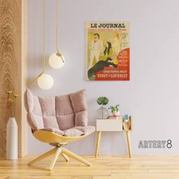 "Artery8 Journal Vintage Newspaper Magazine Cover Steinlen Canvas Wall Art - Size: W18"" x H24""" - thumbnail 3
