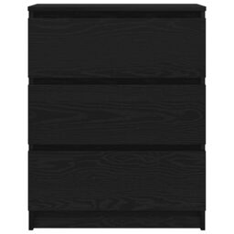 Berkfield Home Sideboard Black Oak 60x35x76 cm Engineered Wood - Size: 60 x 35 x 76 cm - thumbnail 6