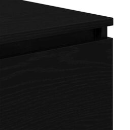 Berkfield Home Sideboard Black Oak 60x35x76 cm Engineered Wood - Size: 60 x 35 x 76 cm - thumbnail 9