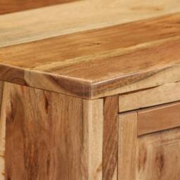 Berkfield Home Sideboard Solid Acacia Wood 60x35x76 cm Brown - Size: 60 x 35 x 76 cm - thumbnail 4