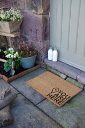 Artsy Mats You are Here Doormat Regular Size 60x40cm in Light Brown - Size: 40 cm x 60 cm - thumbnail 1