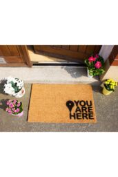 Artsy Mats You are Here Doormat Regular Size 60x40cm in Light Brown - Size: 40 cm x 60 cm - thumbnail 2