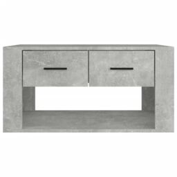 Berkfield Home Coffee Table Concrete Grey 80x50x40 cm Engineered Wood - Size: 80 x 50 x 40 cm - thumbnail 6