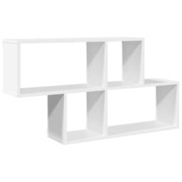 Berkfield Home Wall Shelf White 100x20x53 cm Engineered Wood - Size: 100 x 20 x 53 cm - thumbnail 1