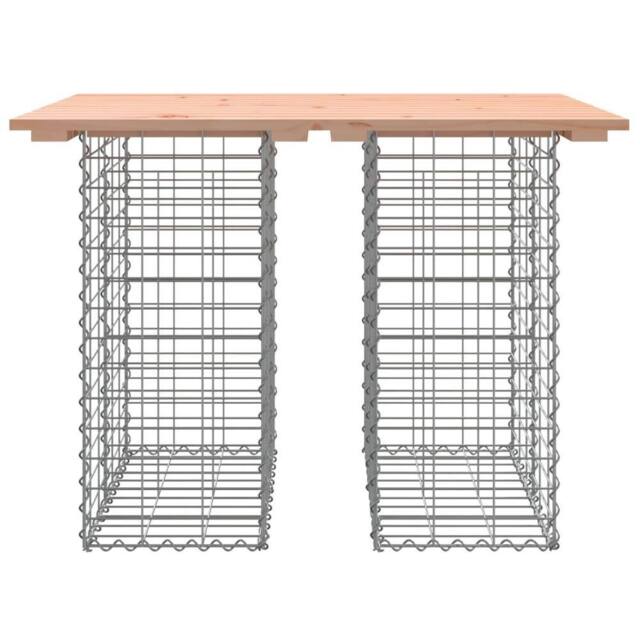 Berkfield Home Compact Garden Bench Gabion Design 100x70x72 cm Solid Wood Douglas in Brown - Size: 100 x 70 x 72 cm - image 1