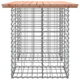 Berkfield Home Compact Garden Bench Gabion Design 100x70x72 cm Solid Wood Douglas in Brown - Size: 100 x 70 x 72 cm - thumbnail 4
