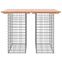 Berkfield Home Compact Garden Bench Gabion Design 100x70x72 cm Solid Wood Douglas in Brown - Size: 100 x 70 x 72 cm - thumbnail 1