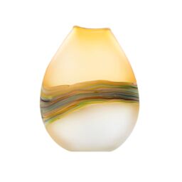 Voyage Maison Lucius Hand-Blown Glass Vase in Tangerine - thumbnail 1