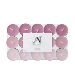 Aroma Naturals Lavender Sage Scented Tealight Candles - 4hr Burn - 30 Pack in Purple - thumbnail 2