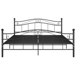 Berkfield Home Bed Frame Black Metal 180x200 cm Super King - thumbnail 3