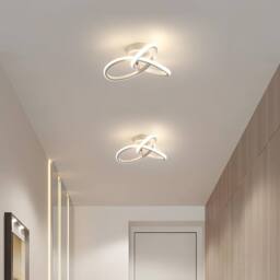 Goeco LED Ceiling Light, 22W, Modern Ceiling Light, 3000K/4500K/6500K, White - thumbnail 8