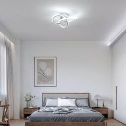Goeco LED Ceiling Light, 22W, Modern Ceiling Light, 3000K/4500K/6500K, White - thumbnail 9
