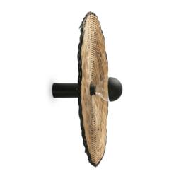 Netlighting Costas 600 H140 Black Rattan Wall Ceiling Lamp