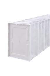 Living and Home 6-Tier Foldable Shoe Cabinet Shoe Storage Box in White - thumbnail 6