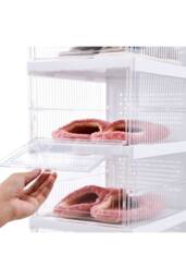 Living and Home 6-Tier Foldable Shoe Cabinet Shoe Storage Box in White - thumbnail 3