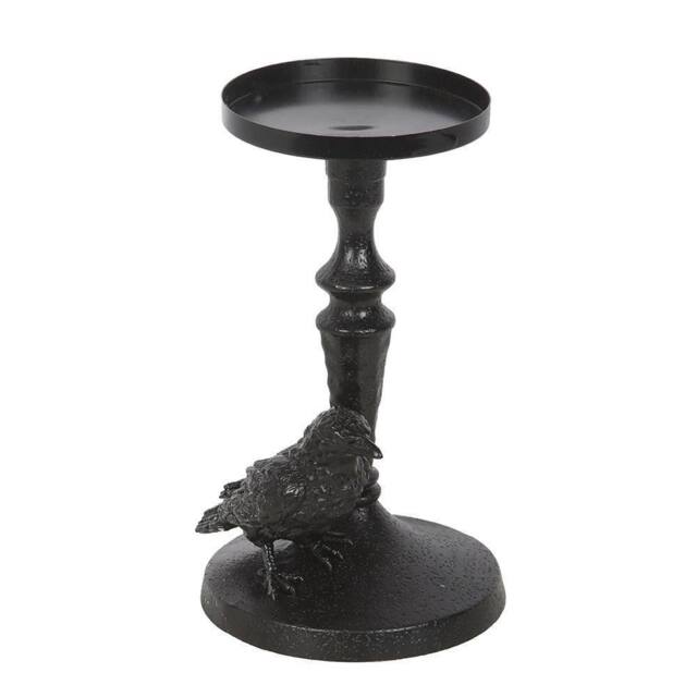 Something Different Pillar Mystic Raven Candle Holder in Black - image 1
