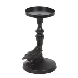 Something Different Pillar Mystic Raven Candle Holder in Black - thumbnail 1