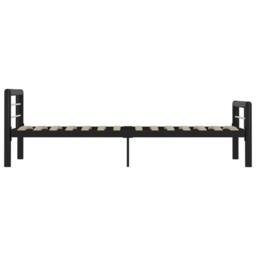 Berkfield Home Bed Frame Black & White Metal 100x200 cm - thumbnail 4