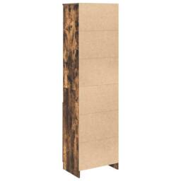 Berkfield Home Highboard Smoked Oak 50x35x180 cm Engineered Wood in Brown - Size: 50 x 35 x 180 cm - thumbnail 8