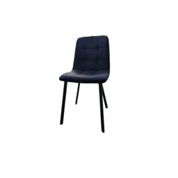 Interior Emporium Ltd Set of 2 Ava Design Velvet Dining Chairs with Sturdy Metal legs ( Black ) - thumbnail 5